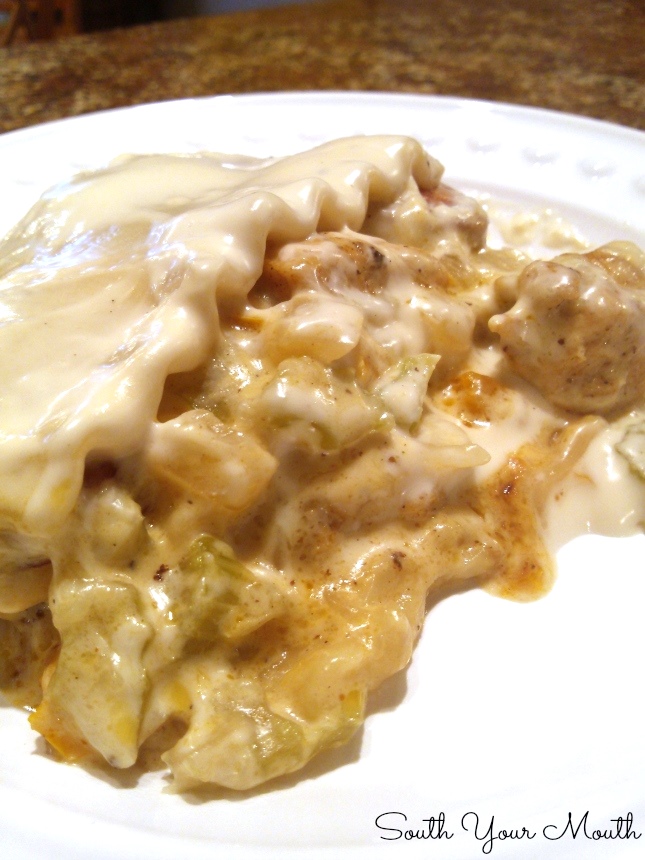 South Your Mouth Cajun Chicken Lasagna