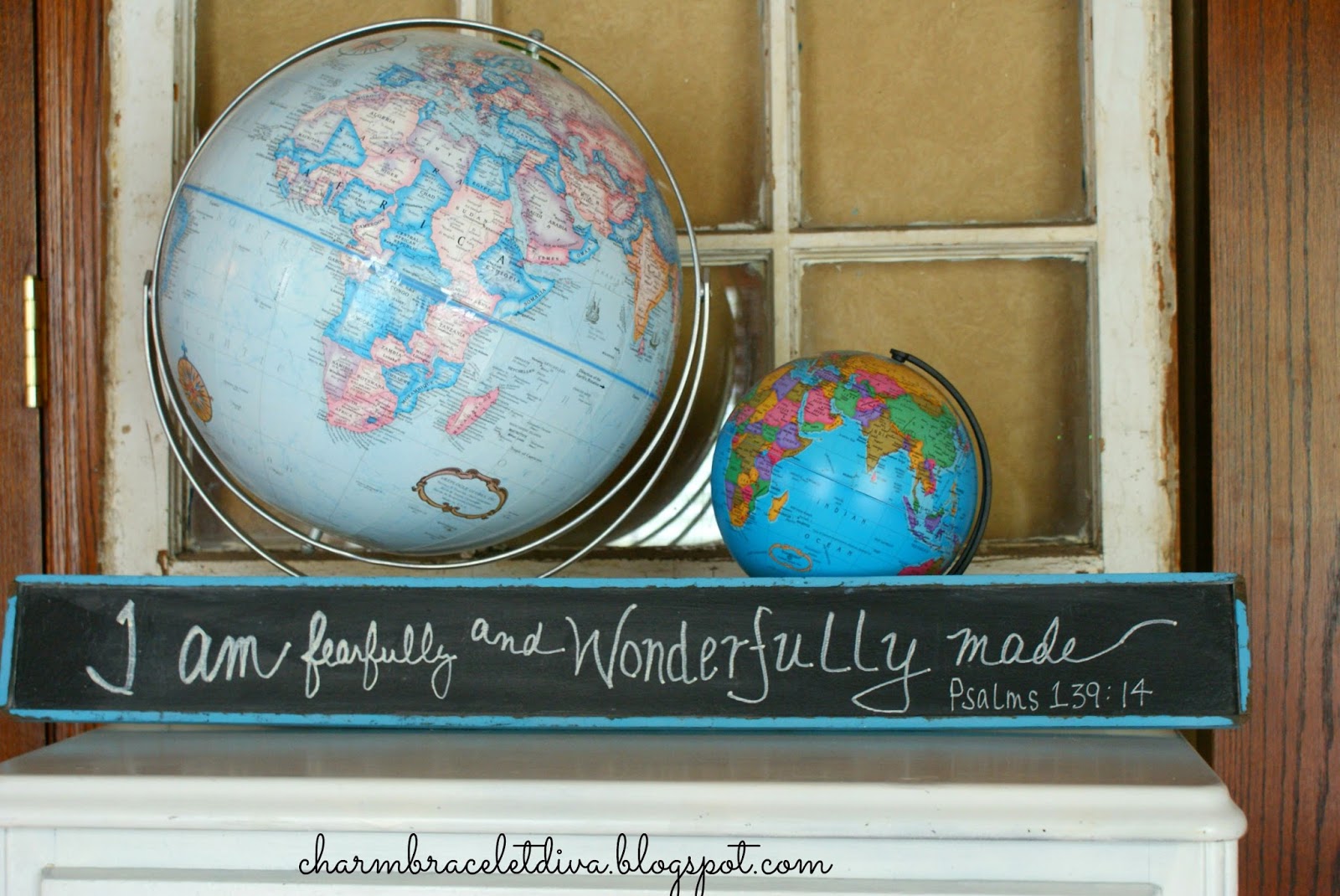 Our Hopeful Home Inspirational Chalkboard with DecoArt Paints