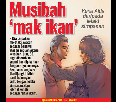 perempuan bela anak ikan