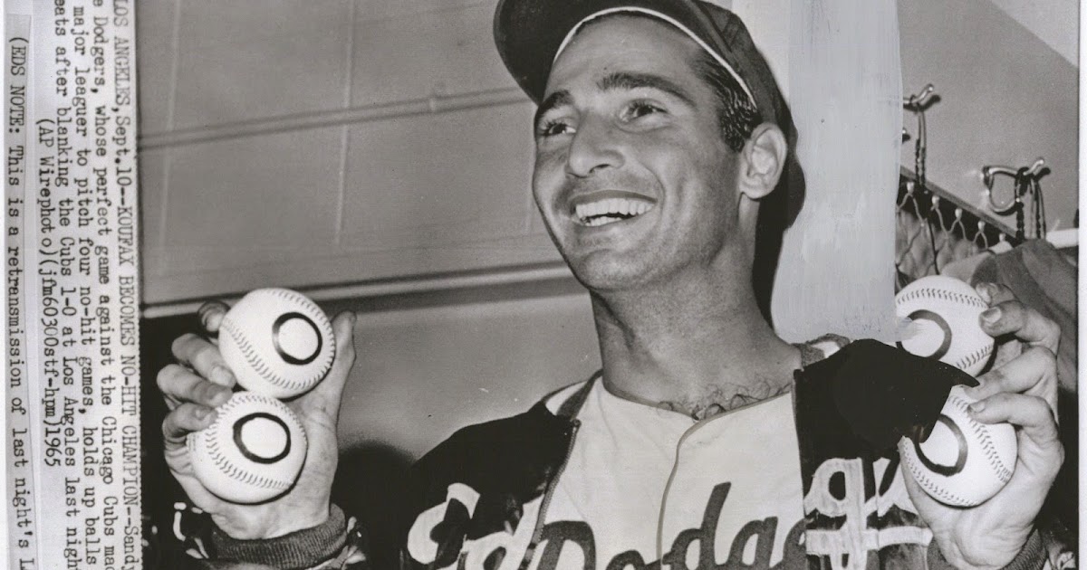 Baseball Sisco Kid Style Sandy Koufax The First Pitcher to