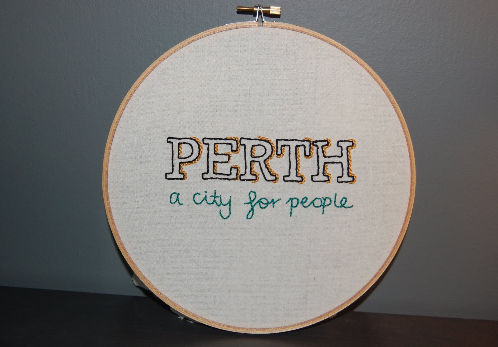 A City For People New Embroidery Yellow Dandy