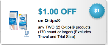 1 00 Off Q Tip Coupon