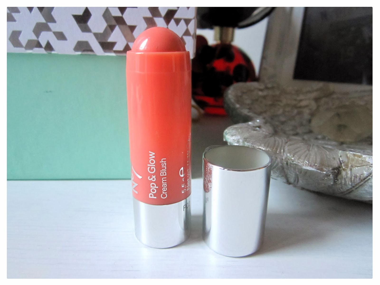 Boots No7 Pop & Glow Cream Blush Stick Review Sorbet Slurp Social