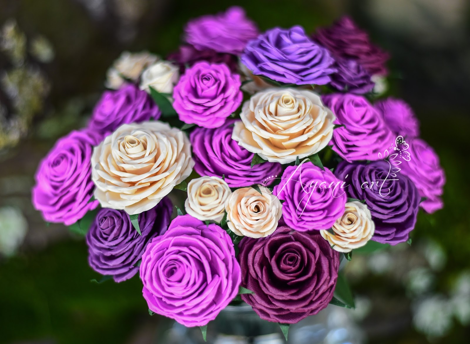 Ayani art Paper Roses