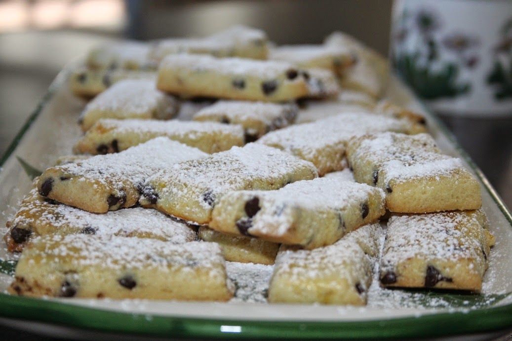 biscotti con gocce di cioccolato