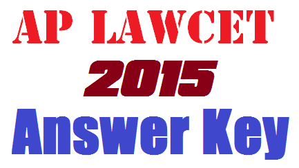 AP LAWCET Key 2015 Answer Key and Question Paper
