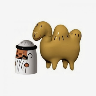 Kameelachtigen. Met de komst van de Drie Koningen uit het oosten wordt Samir, de kameeldrijver en de kameel aan de kerstgroep toegevoegd.