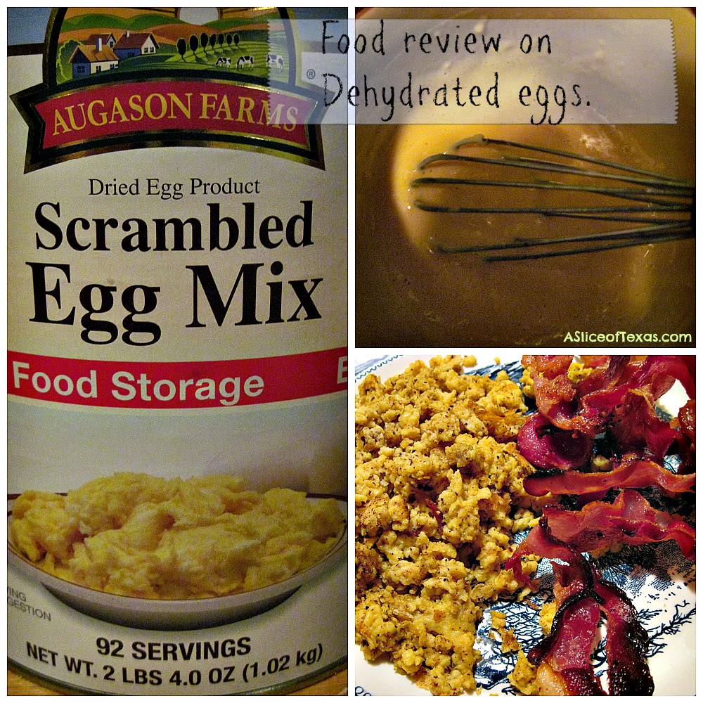 A Slice of Texas blog DEHYDRATED SCRAMBLED EGGS AUGASON FARMS REVIEW