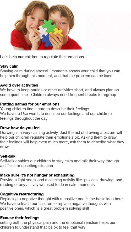 Emotional regulation in children