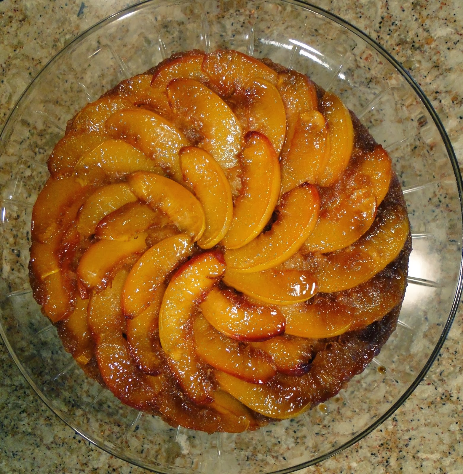 Mennonite Girls Can Cook Nectarine upside down cake