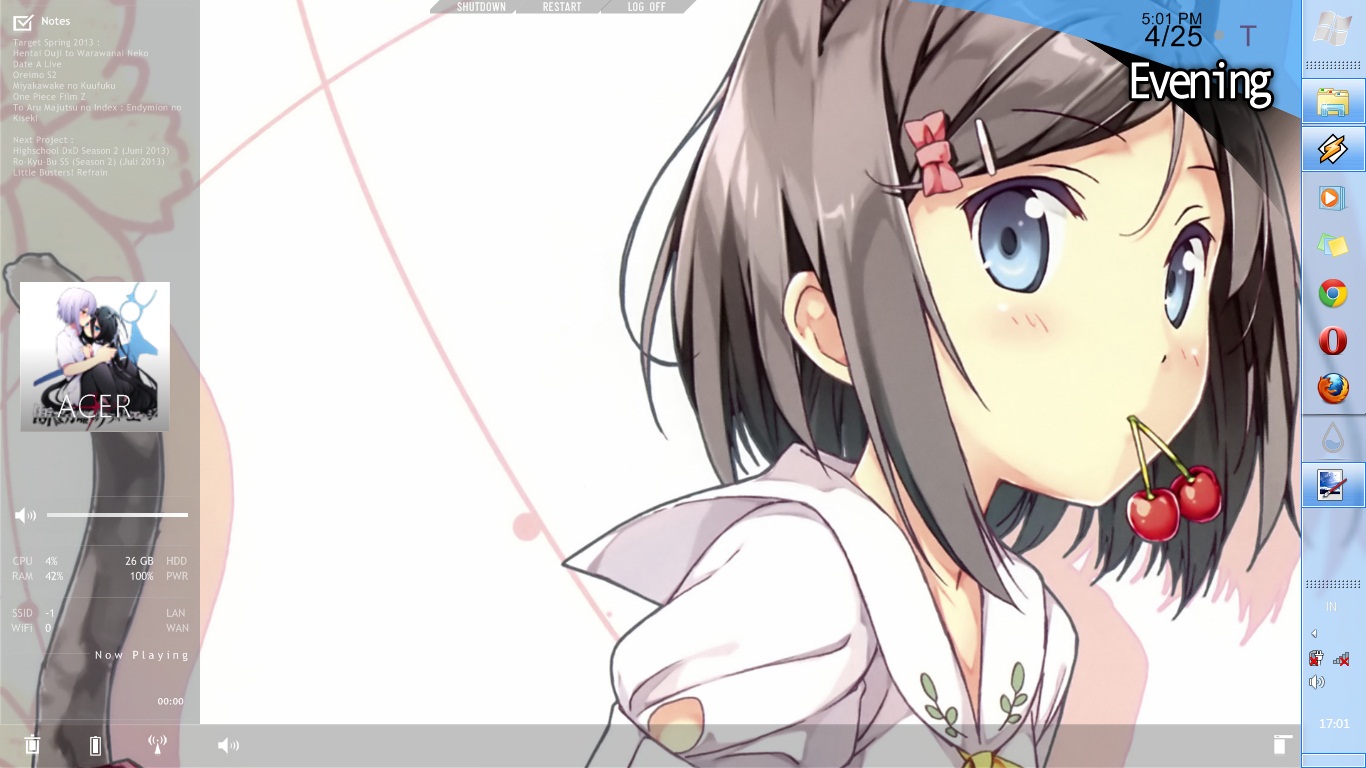 Hentai Ouji To Warawanai Neko Windows 7 Theme Fullrain