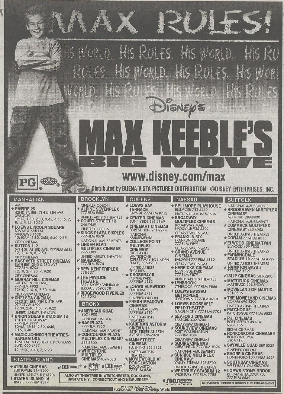 Max keeble's big move movie
