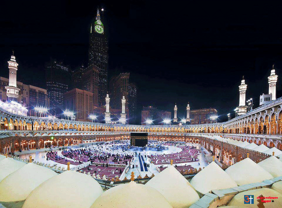Hajj Kaaba At Night HD Wallpaper | God Wallpaper