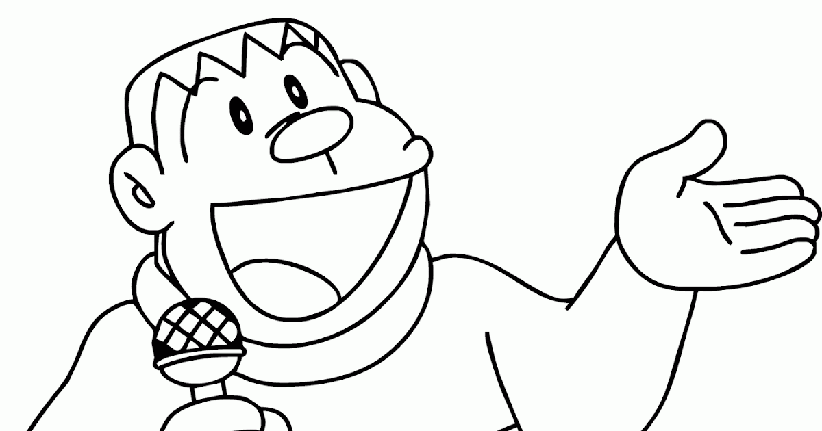 download gambar mewarnai doraemon