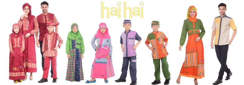 Hai-Hai | Baju Katun Gamis Sarimbit Dewasa Kids