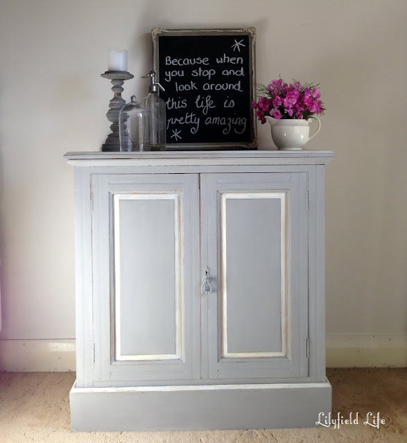 Annie Sloan Chalk Paint Paris Grey cabinet by Lilyfield Life
