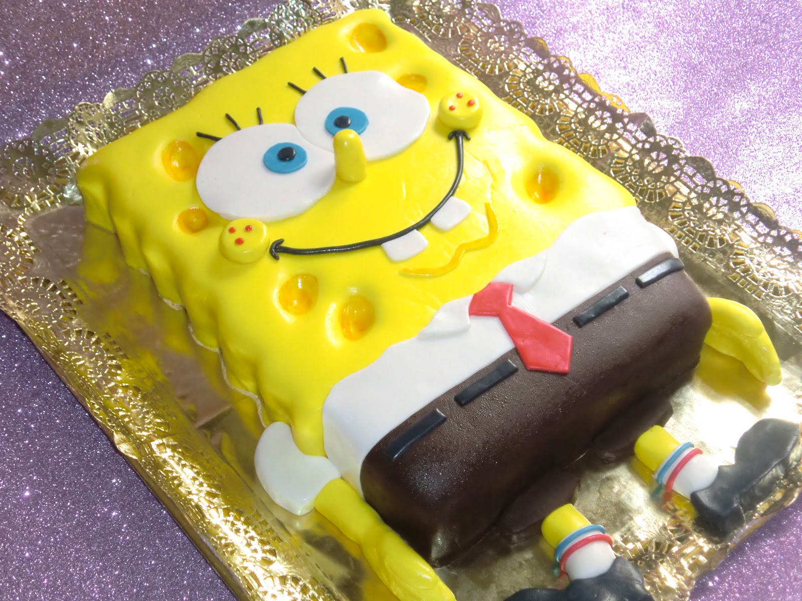 Caprichos en la Cocina. Tarta Bob Esponja.