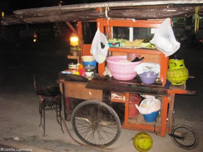 Sanur, Bali, Indonesia, Nasi Goreng on wheels the ingredients
