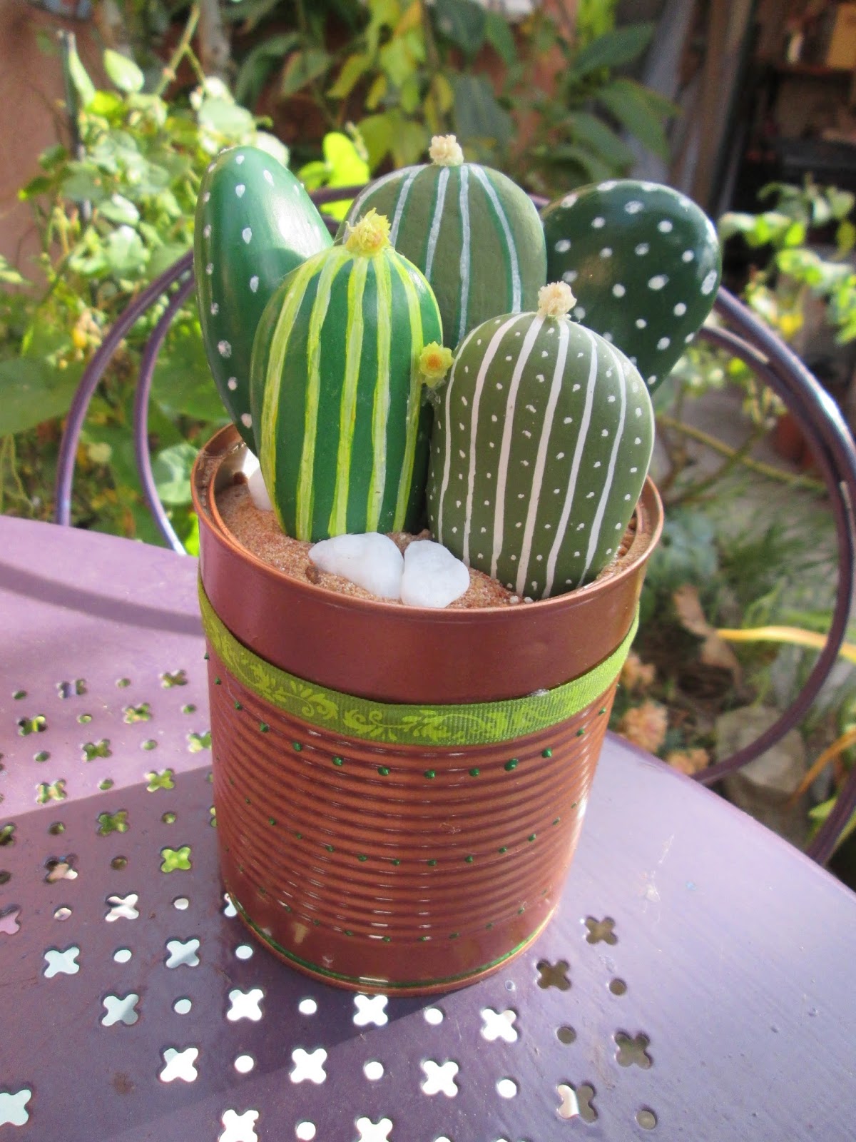 Cactus galets décoratif