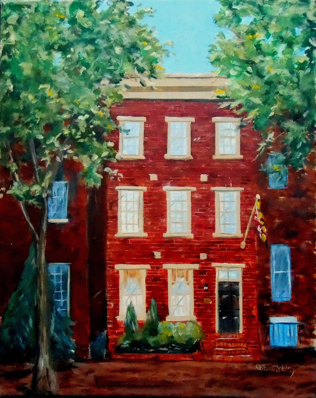 Custom House Portraits by Artist Robin Zebley