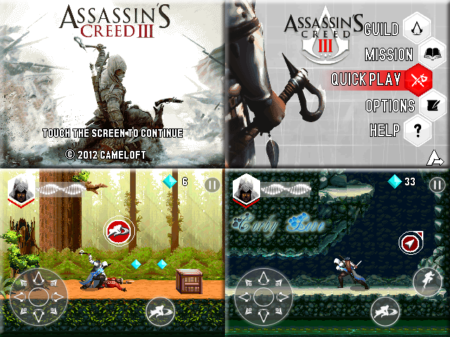 Assassins Creed 3 240 x 320 Touchscreen Mobile Java Game