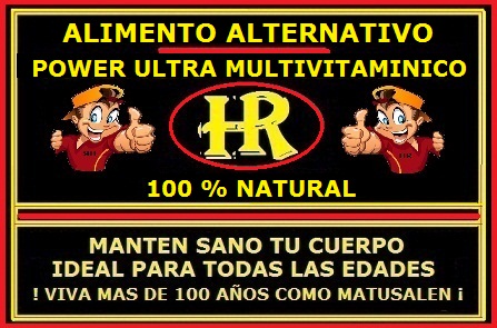 ALIMENTO ALTERNATIVO: POWER ULTRA MULTIVITAMINICO HR... 100% NATURAL 