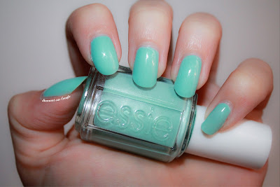 Swatch of "Mint Candy Apple" by Essie