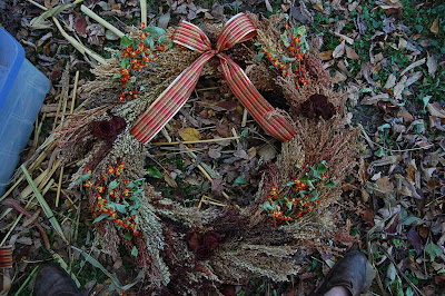 Bittersweet and Broomcorn Wreath