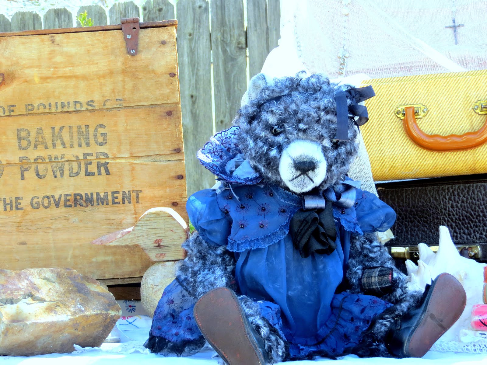 Eunice Olive mourning bear by Klintzfamily Bears