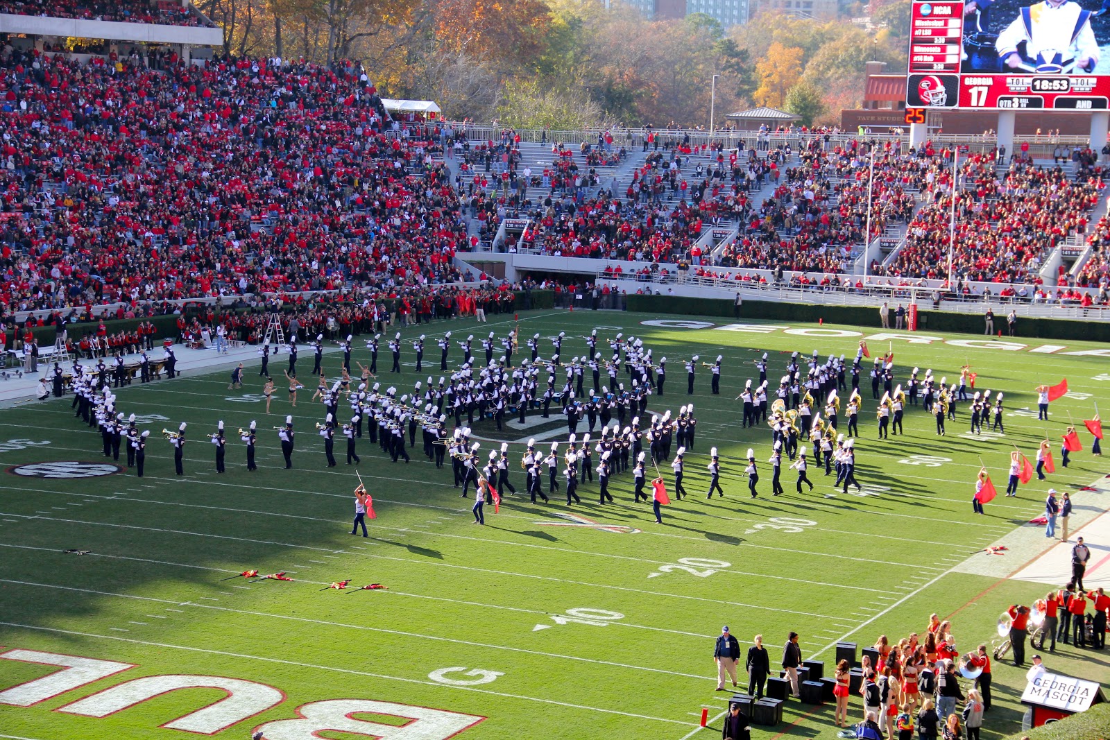 uga and southern score