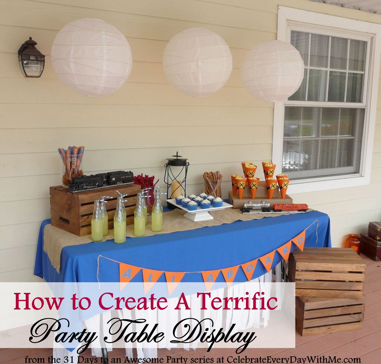 31 Days to an Awesome Party A Terrific Party Table Display (Day 9