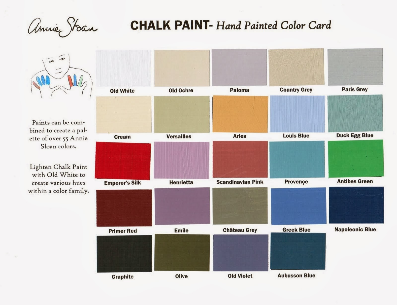 Annie Sloan Color Chart 2014