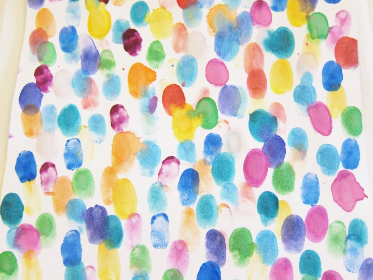 Art Journaling Technique Fingerprints with Watercolor Marcia Beckett