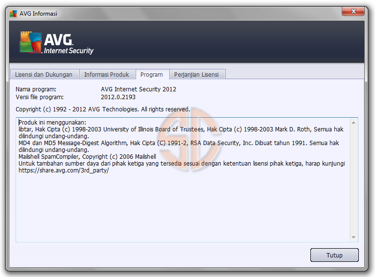 AVG Internet Security 2012 12.0.2193 Build 5094 Full Serial Number