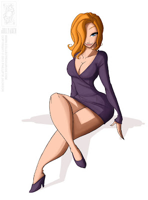 pin up cartoon girl