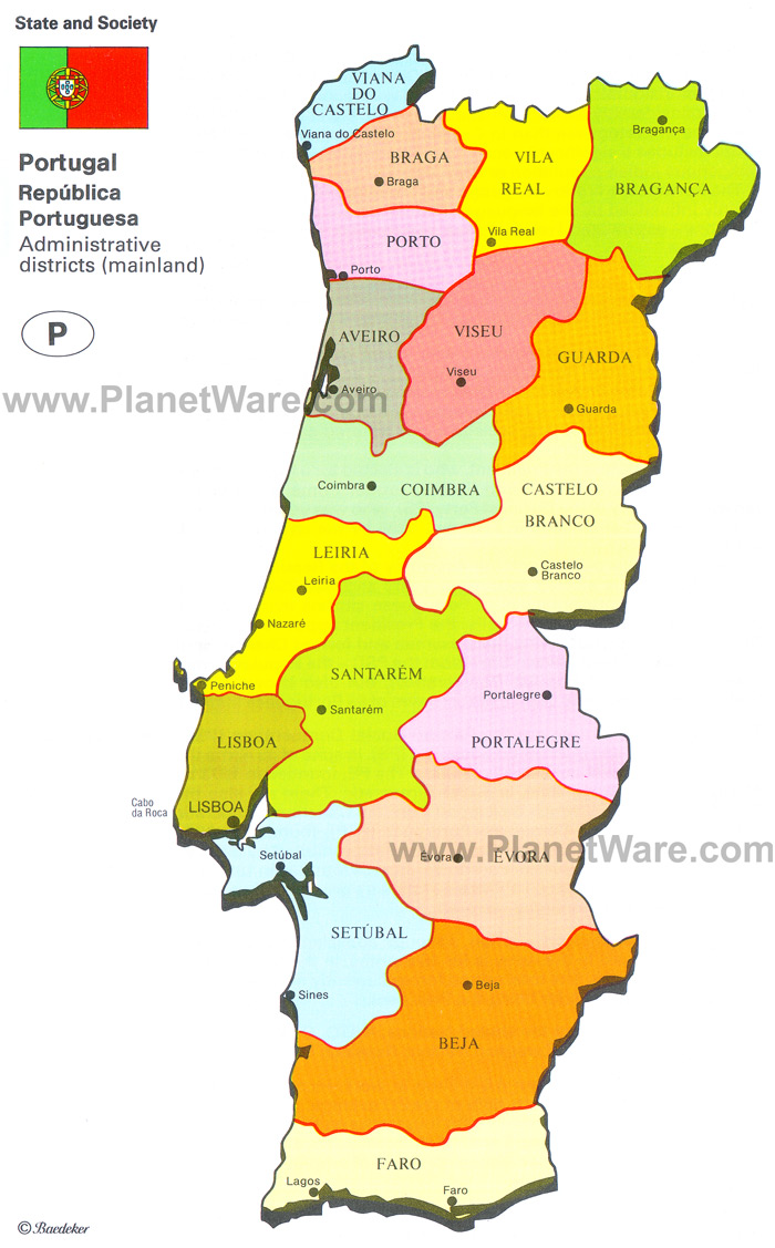 Mapa de las regiones de Portugal, Portugal Turismo (shared via SlingPic)