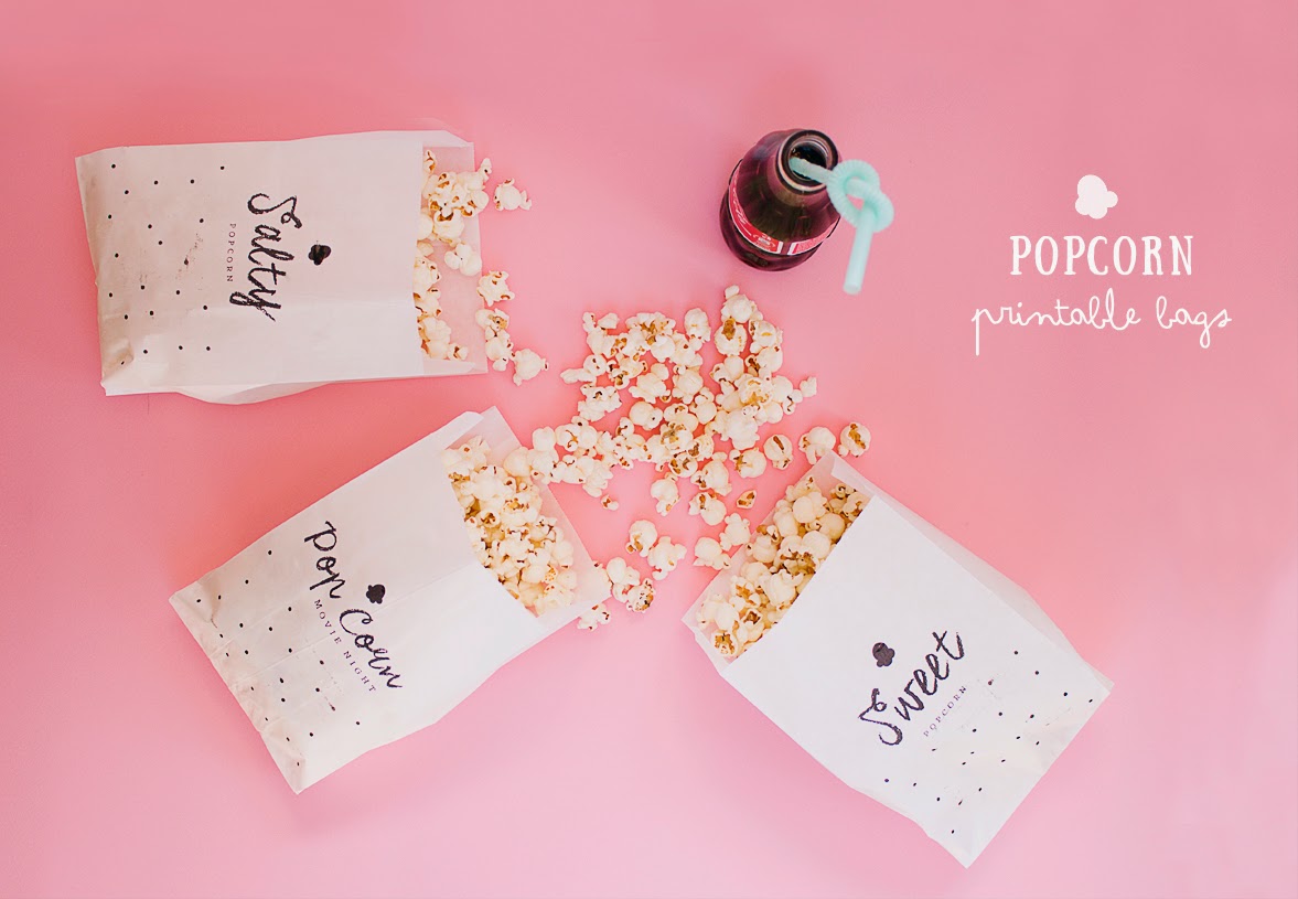 Lorelai's Things DIY Printable PopCorn Paper Bags