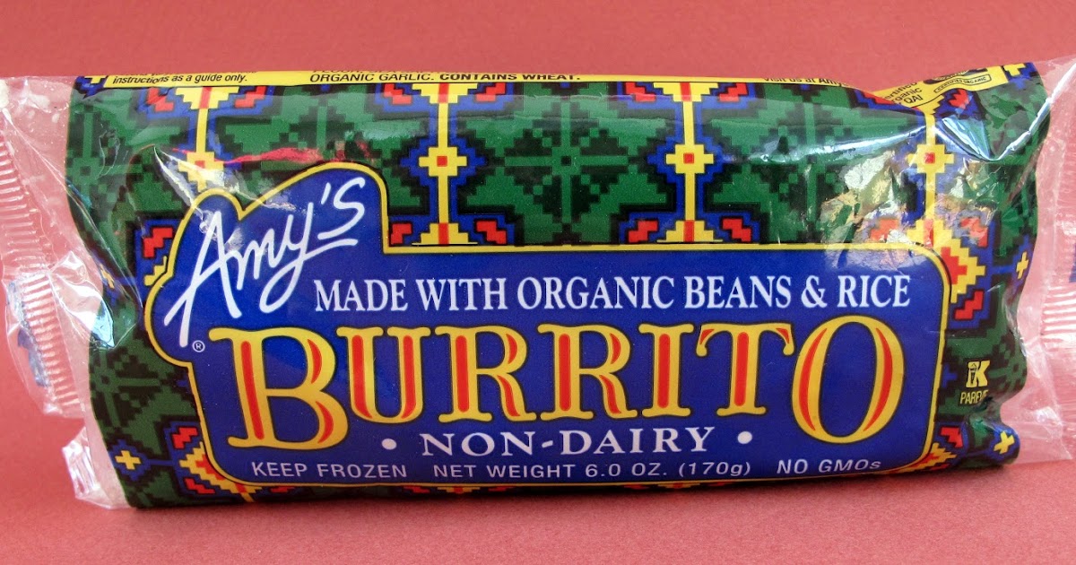 The Laziest Vegans in the World Amy's Organic Beans & Rice Burrito