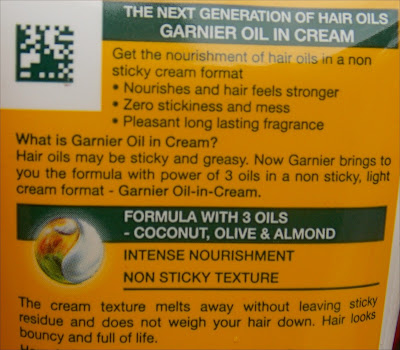 Garnier Fructis Oil-In-Cream review, Garnier Oil-In-Cream review, Oil in cream review India, How to control frizzy hair, Frizzy control hair
