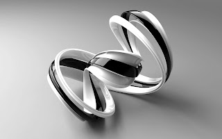 3d Black And White Shape