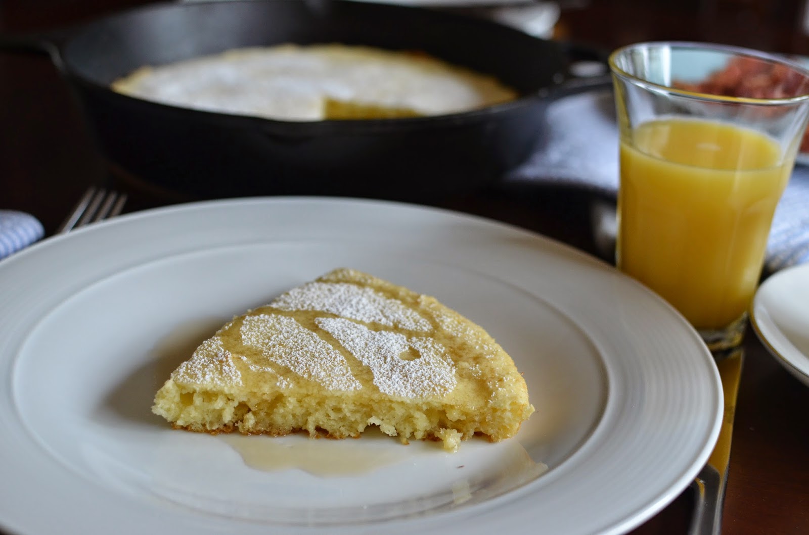 Playing with Flour One big ovenbaked skillet pancake
