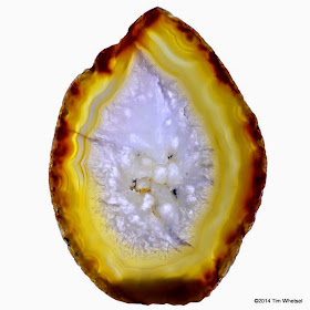 Yellow Agate Geode Slice - ©2014 Tim Whetsel - TDWJewelry