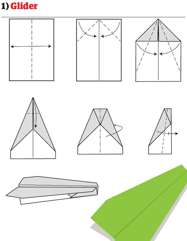 How to make a paper airplane easy and fast image