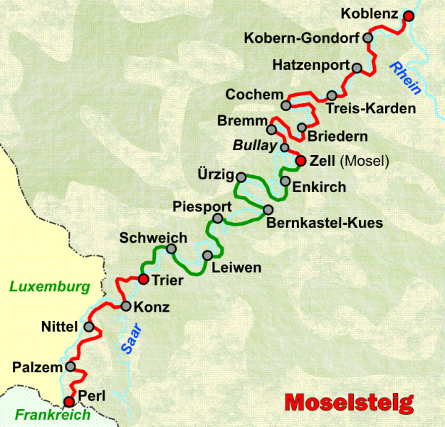 MOSELSTEIG VAN PERL TOT KOBLENZ