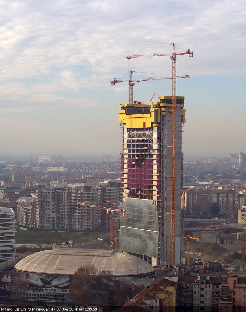 Zona Tre Torri Torre Dritto lavori in corso Gennaio 2014 Urbanfile Blog