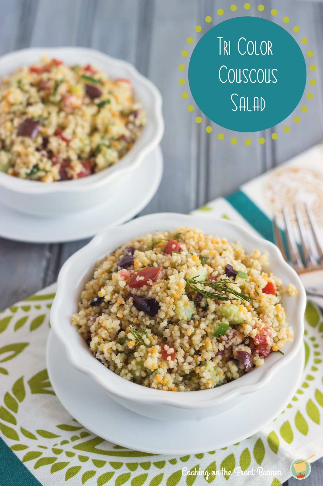 Mediterranean Couscous Salad Cooking on the Front Burner