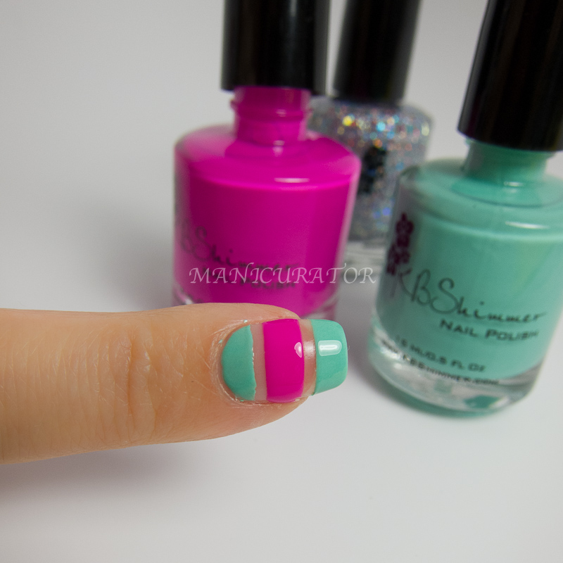 KBShimmer LE Anniversary Beach Trio plus Nail Vinyl Tutorial