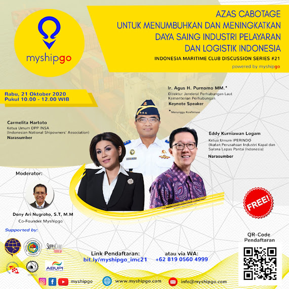 Azas Cabotage utk menumbuhkan dan meningkatkan daya saing industri pelayaran dan logistik Indonesia
