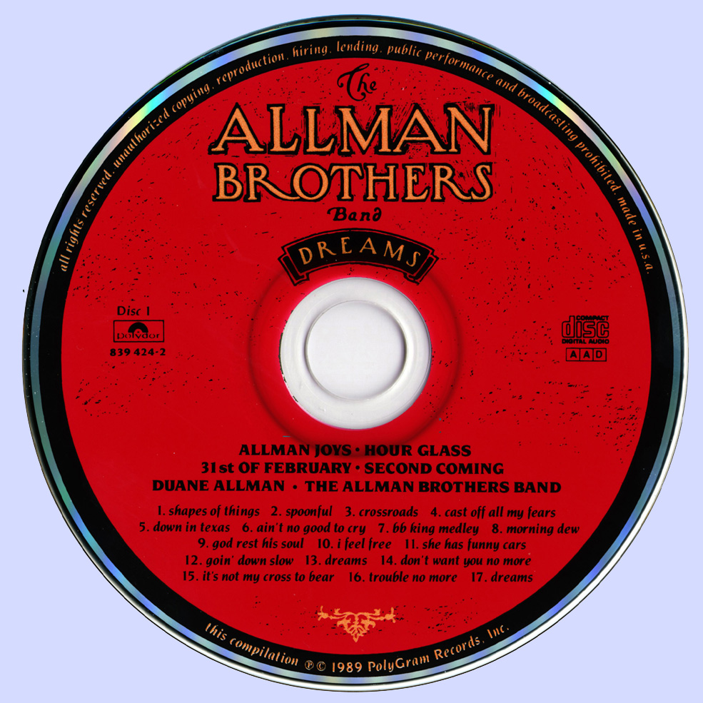 Plain and Fancy: The Allman Brothers Band - Dreams (1968-89 us