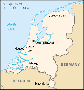 Map of Netherlands